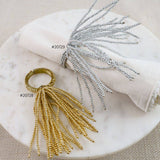 Gold Beaded Confetti Napkin Ring