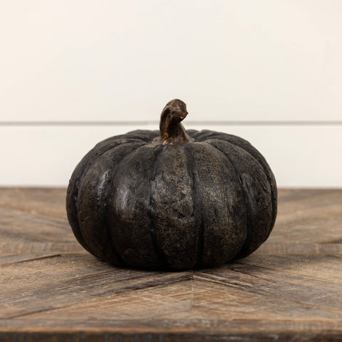 5.75" BLACK TALL PUMPKIN