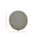 Trace Coastal Gray Textured Terracotta Deco Ball