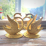 Golden Swan Napkin Holder, Mail Holder, Decor Figurine, Gift