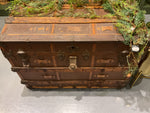 Old wood and metal trunk