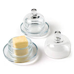 2Pc Sm Butterdish W/Dome-3"H-402