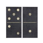 Black Gold Dominos Wall Decor Canvas Art