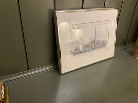 Framed lithograph