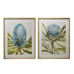 Wood Framed WallDécor w/ Flowers, 2 Styles