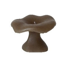 4-1/2"H Unscented MushroomShaped Candle, Olive Color