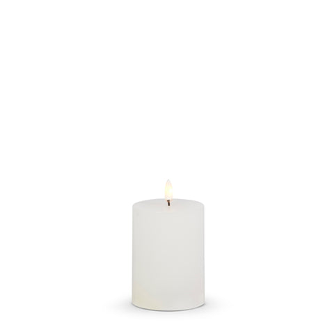 3" X 4" WHITE PILLAR CANDLE