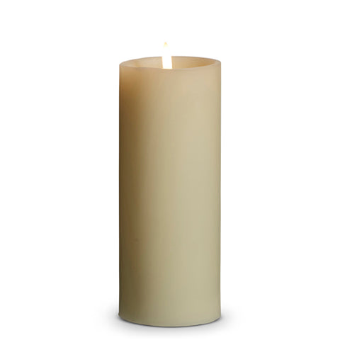 3" X 8" UYUNI IVORY PILLAR CANDLE