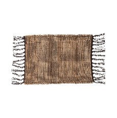 Woven Cotton/Jute Placemat w Fringe