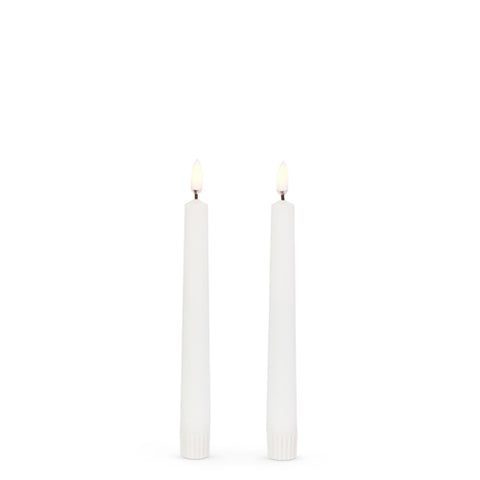 7" WHITE TAPER CANDLES