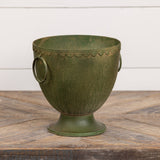 8.25" AGED GREEN URN