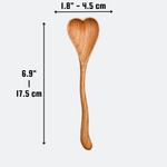 Wiggly Heart-Shaped Wooden Spoon -  Home Decor and Gifts