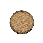 Jarvis Woven Western Deco Bowl Black Seagrass, Fall Decor