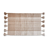 SALE Tassel Plaid Rug - Linen