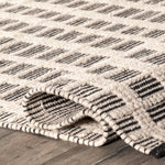 Arvin Olano Parker Check Textured Area Rug