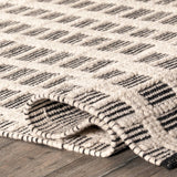 Arvin Olano Parker Check Textured Area Rug