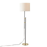 Asymmetrical Stand Floor Lamp, Black/Gold