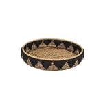 Jarvis Woven Western Deco Bowl Black Seagrass, Fall Decor