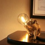 Gold Plated Mouse Resin Night Light | Creative Lamp