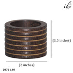 STRIPED WOOD NAPKIN RING