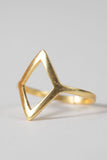 * Open Diamond Brass Ring