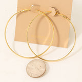 Thin Large Hoop Earrings