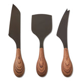 Mod Cheese Utensil Set of 3 - Black, Multi