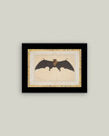 Spooky Bat Framed Antique Art