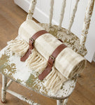 Carry Along Throw - Cream and Natural Stripes (PC)