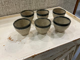 Speckled cups set of 6