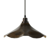 14.75"W Brown Cone-Shaped Indoor Adjustable Pendant Lamp