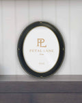 Black Oval Photo Frame