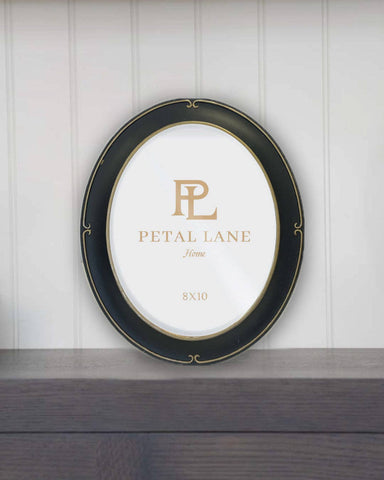 Black Oval Photo Frame