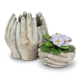 Sm Cupping Hands Planter-5.5" W