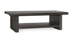 Larson Reclaimed Pine 58" Coffee Table Carbon Black