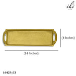 GOLD RECT TRAY