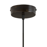 14.75"W Brown Cone-Shaped Indoor Adjustable Pendant Lamp