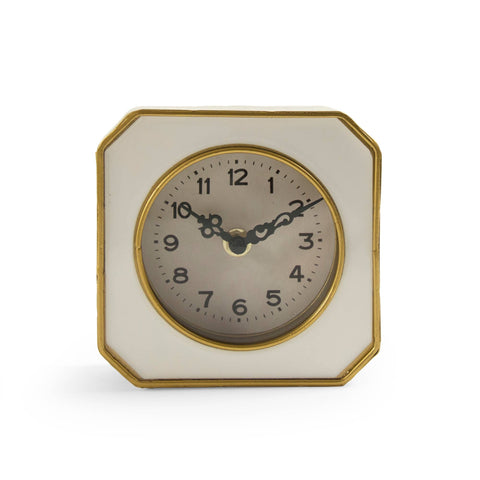 White and Gold Clock