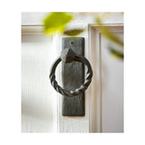 Twisted Forged Door Knocker - Black