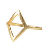 * Open Diamond Brass Ring