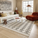 Arvin Olano Fractal Diamond Wool Area Rug