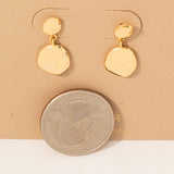 Metallic Charm Dangle Earrings