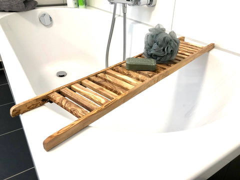 LUXURY 75 cm olive wood bath tray