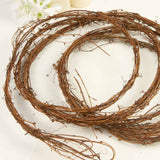 15' Thin Dried Natural Grapevine Twig Garland