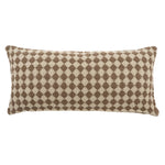 14x31 Check Weave Pillow Brown