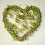 7" Mossy Grapevine Twig Hearts