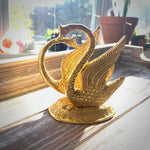 Golden Swan Napkin Holder, Mail Holder, Decor Figurine, Gift