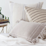 Harlow Striped Textured Pillow Cover