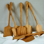 Wooden Curved Spatula - 12" - Kitchen Serving Utensils