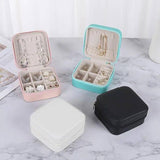 Small Square Portable Travel Case, Jewelry Organizer For Rin